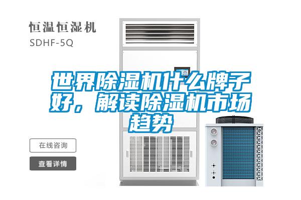 世界除濕機什么牌子好，解讀除濕機市場(chǎng)趨勢