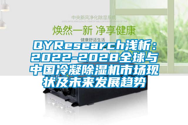 QYResearch淺析：2022-2028全球與中國冷凝除濕機市場(chǎng)現狀及未來(lái)發(fā)展趨勢