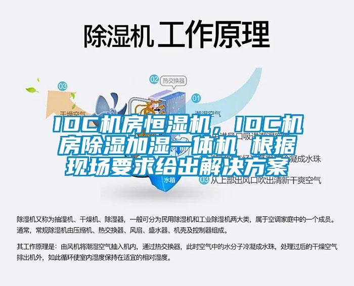 IDC機房恒濕機，IDC機房除濕加濕一體機 根據現場(chǎng)要求給出解決方案