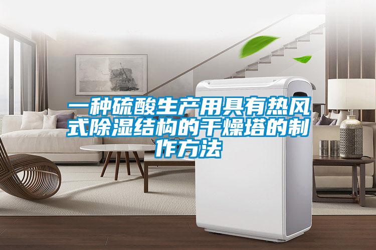一種硫酸生產(chǎn)用具有熱風(fēng)式除濕結構的干燥塔的制作方法
