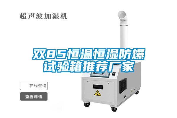 雙85恒溫恒濕防爆試驗箱推薦廠(chǎng)家