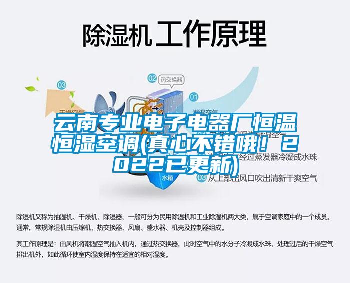 云南專(zhuān)業(yè)電子電器廠(chǎng)恒溫恒濕空調(真心不錯哦！2022已更新)