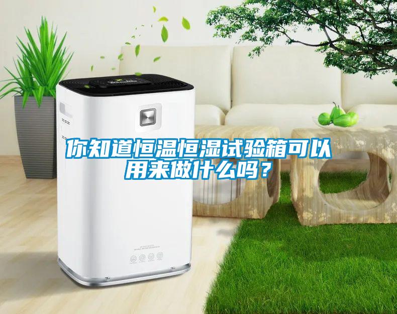 你知道恒溫恒濕試驗箱可以用來(lái)做什么嗎？