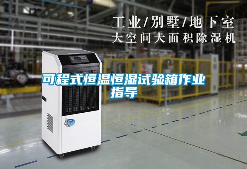 可程式恒溫恒濕試驗箱作業(yè)指導
