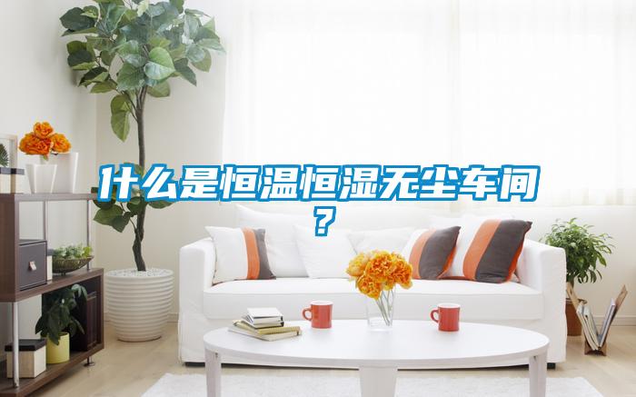 什么是恒溫恒濕無(wú)塵車(chē)間？