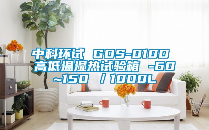 中科環(huán)試 GDS-010D 高低溫濕熱試驗箱 -60~150℃／1000L