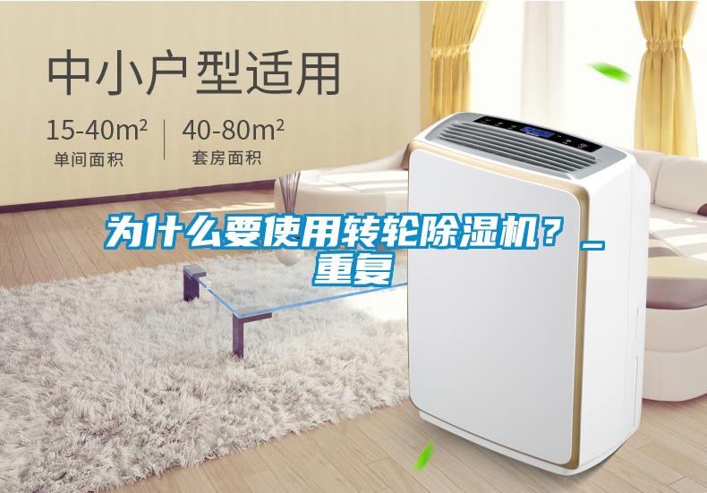 為什么要使用轉輪除濕機？_重復