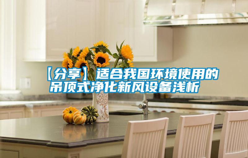 【分享】適合我國環(huán)境使用的吊頂式凈化新風(fēng)設備淺析