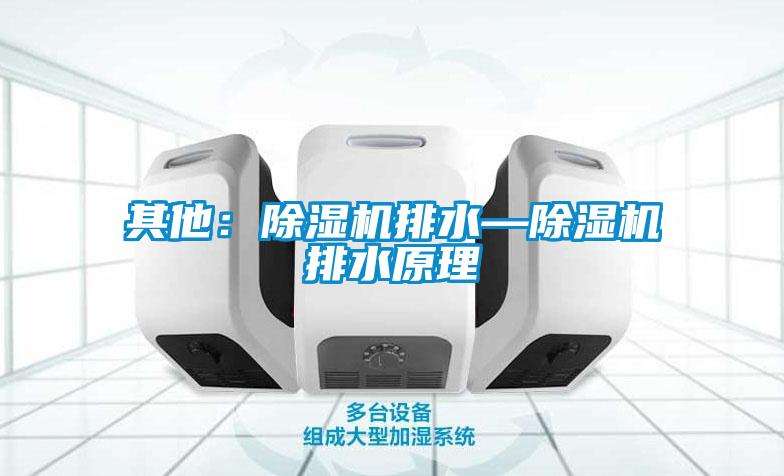 其他：除濕機排水—除濕機排水原理