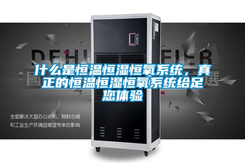 什么是恒溫恒濕恒氧系統，真正的恒溫恒濕恒氧系統給足您體驗
