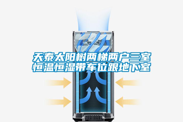 天泰太陽(yáng)樹(shù)兩梯兩戶(hù)三室恒溫恒濕帶車(chē)位跟地下室