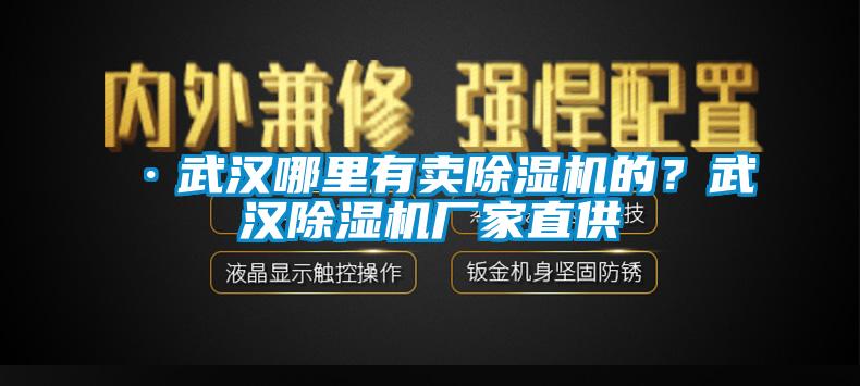 ·武漢哪里有賣(mài)除濕機的？武漢除濕機廠(chǎng)家直供