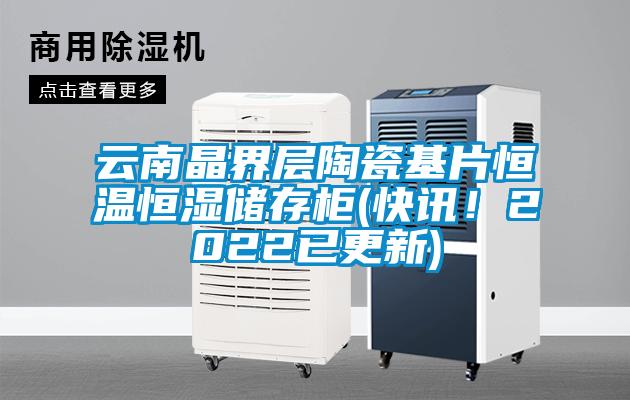 云南晶界層陶瓷基片恒溫恒濕儲存柜(快訊！2022已更新)