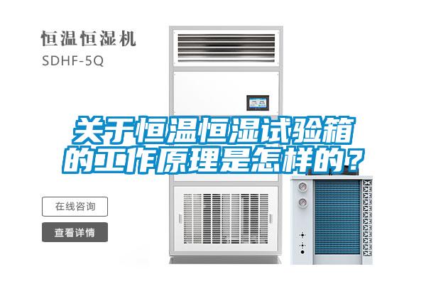 關(guān)于恒溫恒濕試驗箱的工作原理是怎樣的？