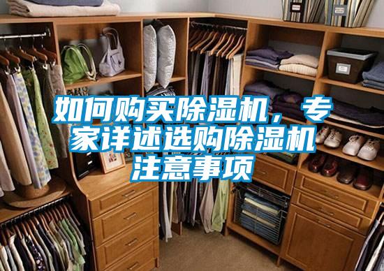 如何購買(mǎi)除濕機，專(zhuān)家詳述選購除濕機注意事項