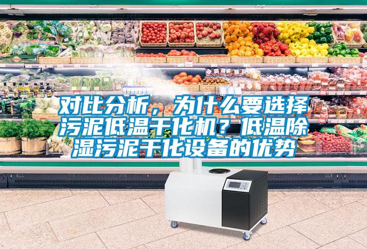 對比分析，為什么要選擇污泥低溫干化機？低溫除濕污泥干化設備的優(yōu)勢