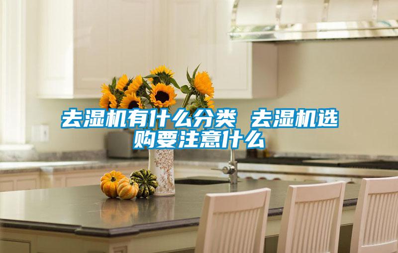 去濕機有什么分類(lèi) 去濕機選購要注意什么