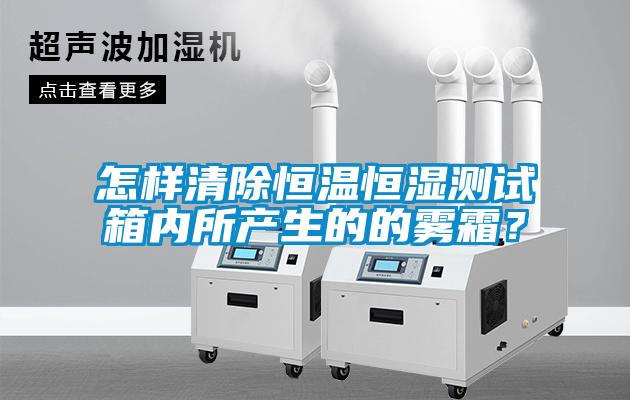 怎樣清除恒溫恒濕測試箱內所產(chǎn)生的的霧霜？
