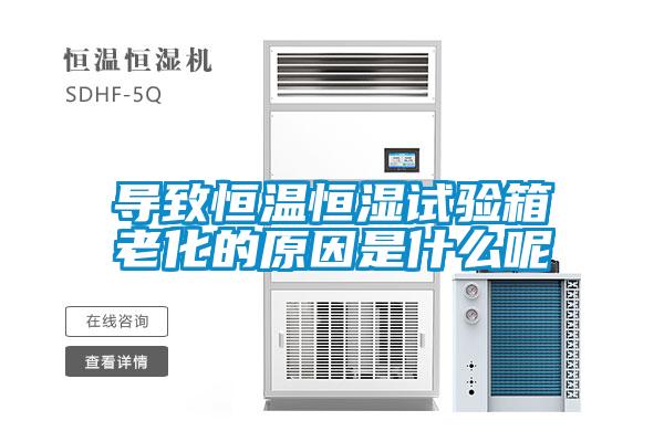 導致恒溫恒濕試驗箱老化的原因是什么呢