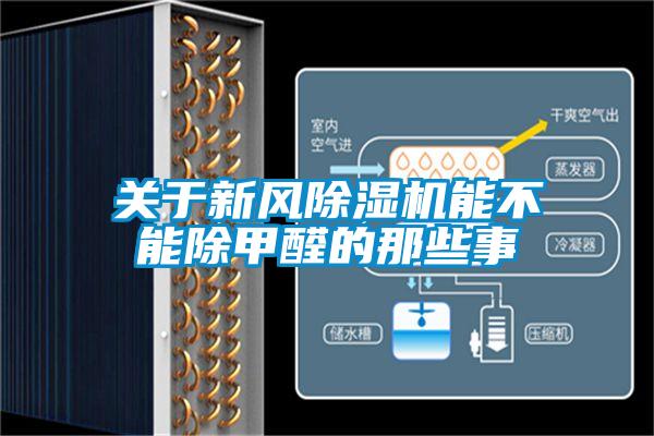 關(guān)于新風(fēng)除濕機能不能除甲醛的那些事