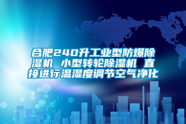合肥240升工業(yè)型防爆除濕機 小型轉輪除濕機 直接進(jìn)行溫濕度調節空氣凈化