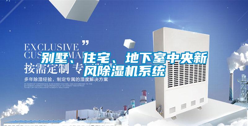 別墅、住宅、地下室中央新風(fēng)除濕機系統