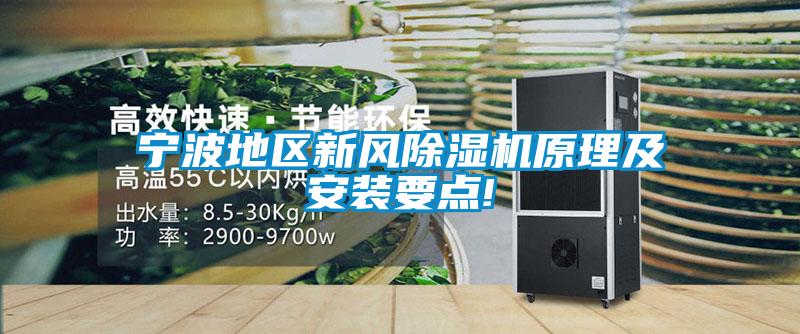 寧波地區新風(fēng)除濕機原理及安裝要點(diǎn)!