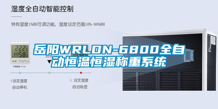 岳陽(yáng)WRLDN-6800全自動(dòng)恒溫恒濕稱(chēng)重系統