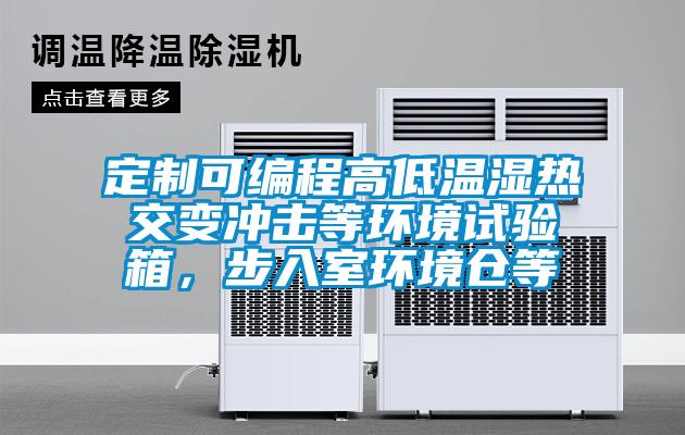 定制可編程高低溫濕熱交變沖擊等環(huán)境試驗箱，步入室環(huán)境倉等