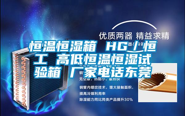 恒溫恒濕箱 HG／恒工 高低恒溫恒濕試驗箱 廠(chǎng)家電話(huà)東莞