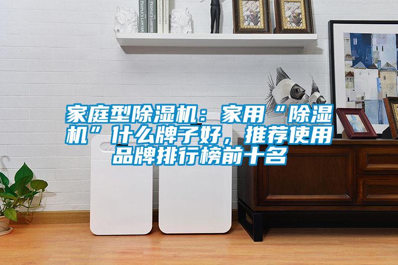 家庭型除濕機：家用“除濕機”什么牌子好，推薦使用品牌排行榜前十名