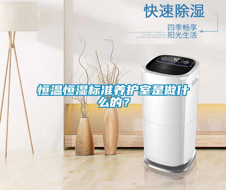 恒溫恒濕標準養護室是做什么的？