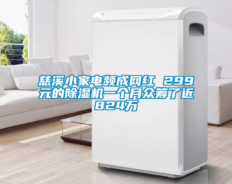 慈溪小家電頻成網(wǎng)紅 299元的除濕機一個(gè)月眾籌了近824萬(wàn)