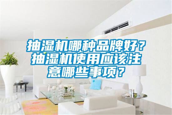 抽濕機哪種品牌好？抽濕機使用應該注意哪些事項？