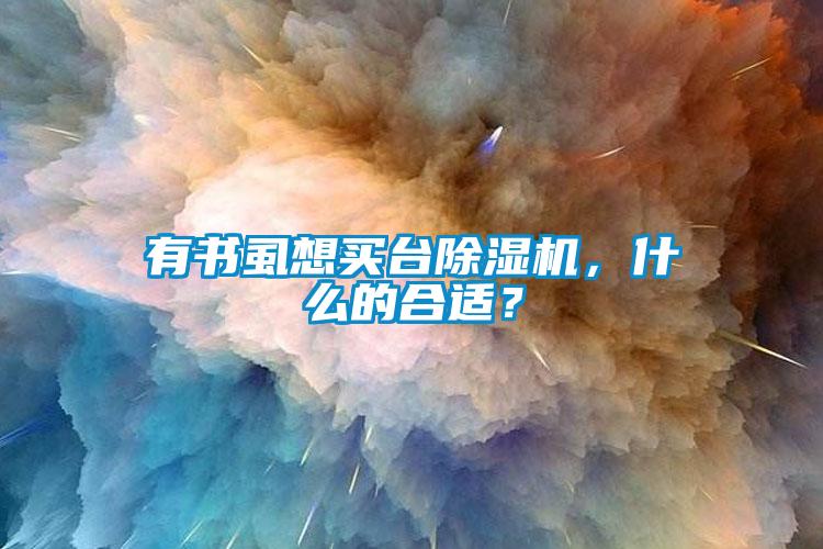 有書(shū)虱想買(mǎi)臺除濕機，什么的合適？