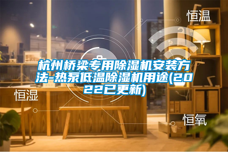 杭州橋梁專(zhuān)用除濕機安裝方法-熱泵低溫除濕機用途(2022已更新)