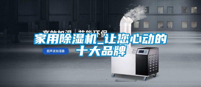 家用除濕機_讓您心動(dòng)的十大品牌