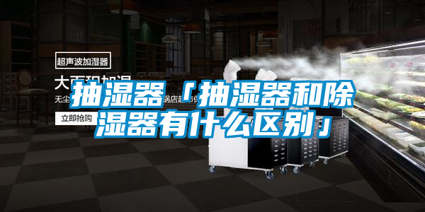 抽濕器「抽濕器和除濕器有什么區別」