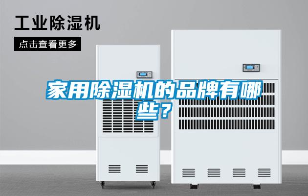 家用除濕機的品牌有哪些？