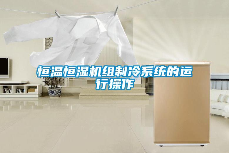 恒溫恒濕機組制冷系統的運行操作