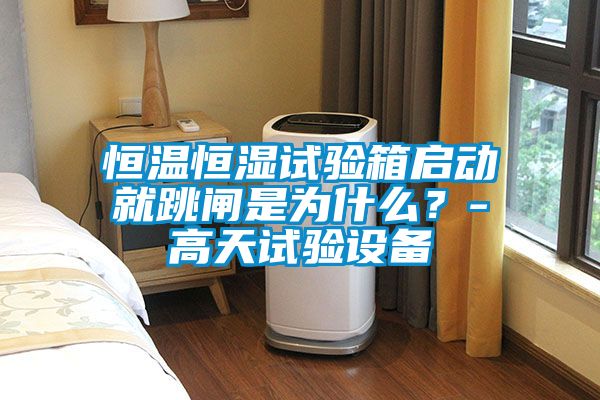 恒溫恒濕試驗箱啟動(dòng)就跳閘是為什么？-高天試驗設備