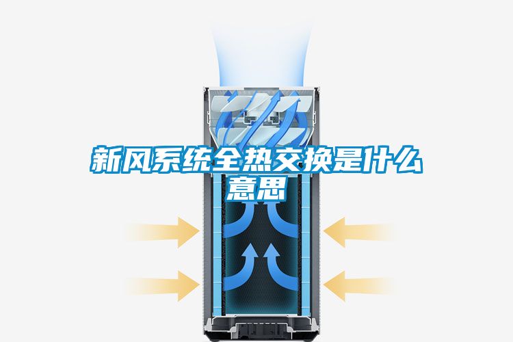 新風(fēng)系統全熱交換是什么意思