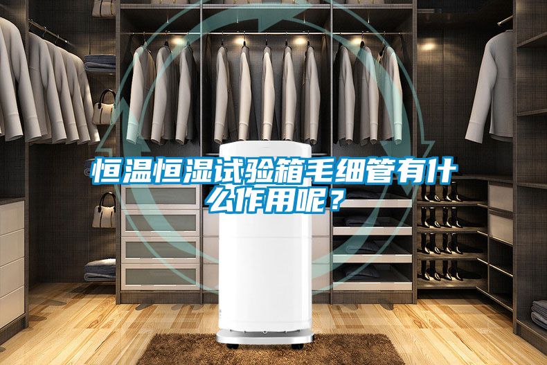 恒溫恒濕試驗箱毛細管有什么作用呢？