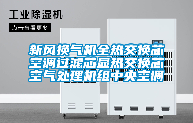 新風(fēng)換氣機全熱交換芯空調過(guò)濾芯顯熱交換芯空氣處理機組中央空調