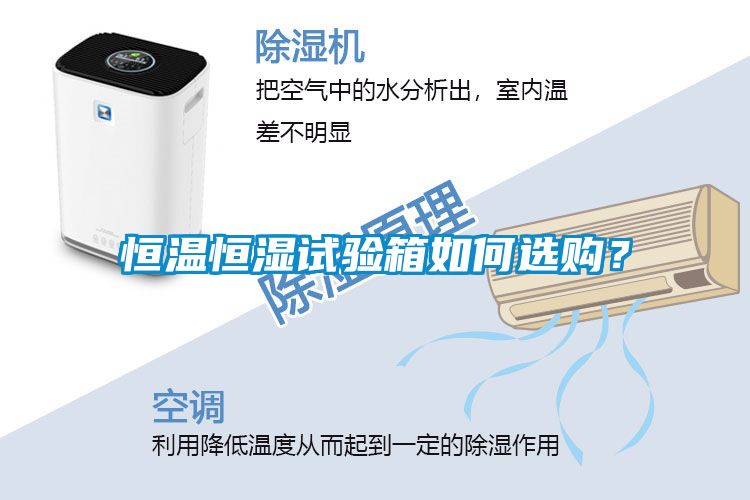 恒溫恒濕試驗箱如何選購？