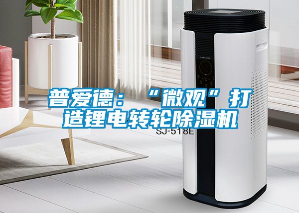 普愛(ài)德：“微觀(guān)”打造鋰電轉輪除濕機
