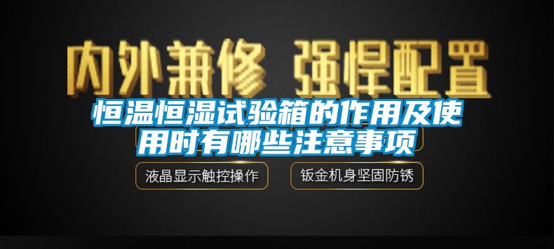 恒溫恒濕試驗箱的作用及使用時(shí)有哪些注意事項
