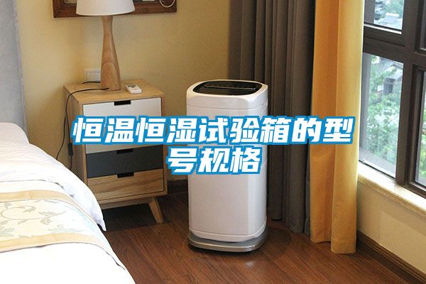 恒溫恒濕試驗箱的型號規格