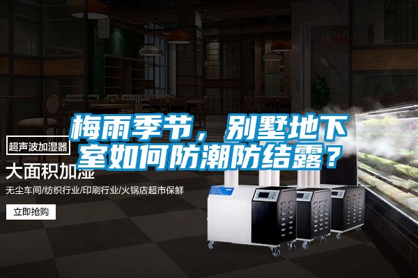 梅雨季節，別墅地下室如何防潮防結露？