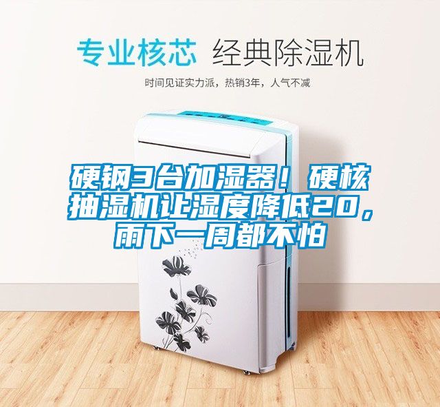 硬鋼3臺加濕器！硬核抽濕機讓濕度降低20，雨下一周都不怕